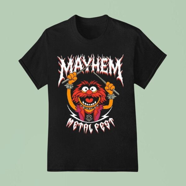Mayhem Metal Fest Character Animal From The Muppets T Shirt