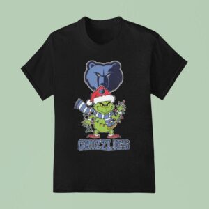 Memphis Grizzlies X Grinch Santa Lights Christmas T Shirt