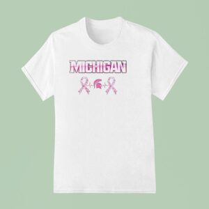 Michigan State Spartans Breast Cancer Awareness Month Logo T Shirt