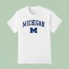 Michigan Wolverines College Football Playoff National Champions Logo T Shirt