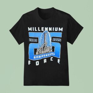 Millennium Force Th Anniversary Roller Coaster T Shirt