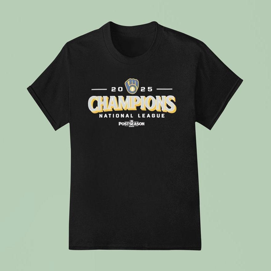 Milwaukee Brewers Nlcs Champions National League Postseason Mlb T Shirt
