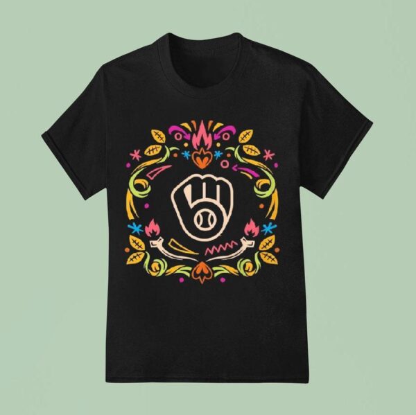 Milwaukee Brewers Da De Los Muertos T Shirt