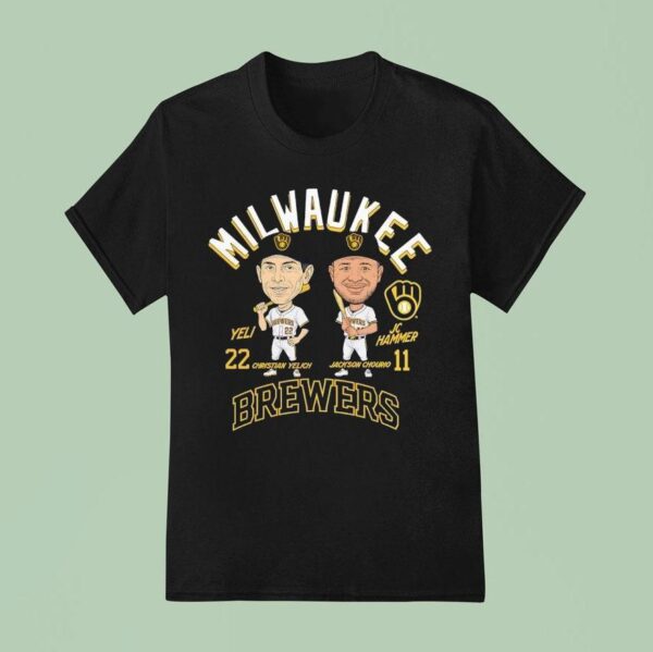 Milwaukee Brewers Jackson Chourio And Christian Yelich Player T Shirt