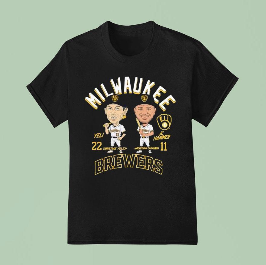 Milwaukee Brewers Jackson Chourio And Christian Yelich Player T Shirt