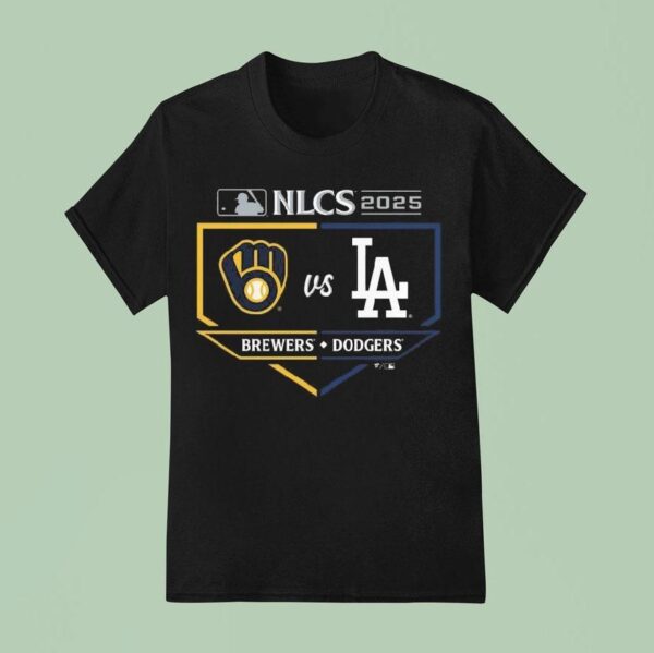Milwaukee Brewers Vs Los Angeles Dodgers National League Championship Series Matchup Batter S Box T Shirt