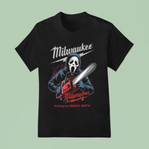 Milwaukee Tools Ghost Face With Chainsaw Halloween T Shirt