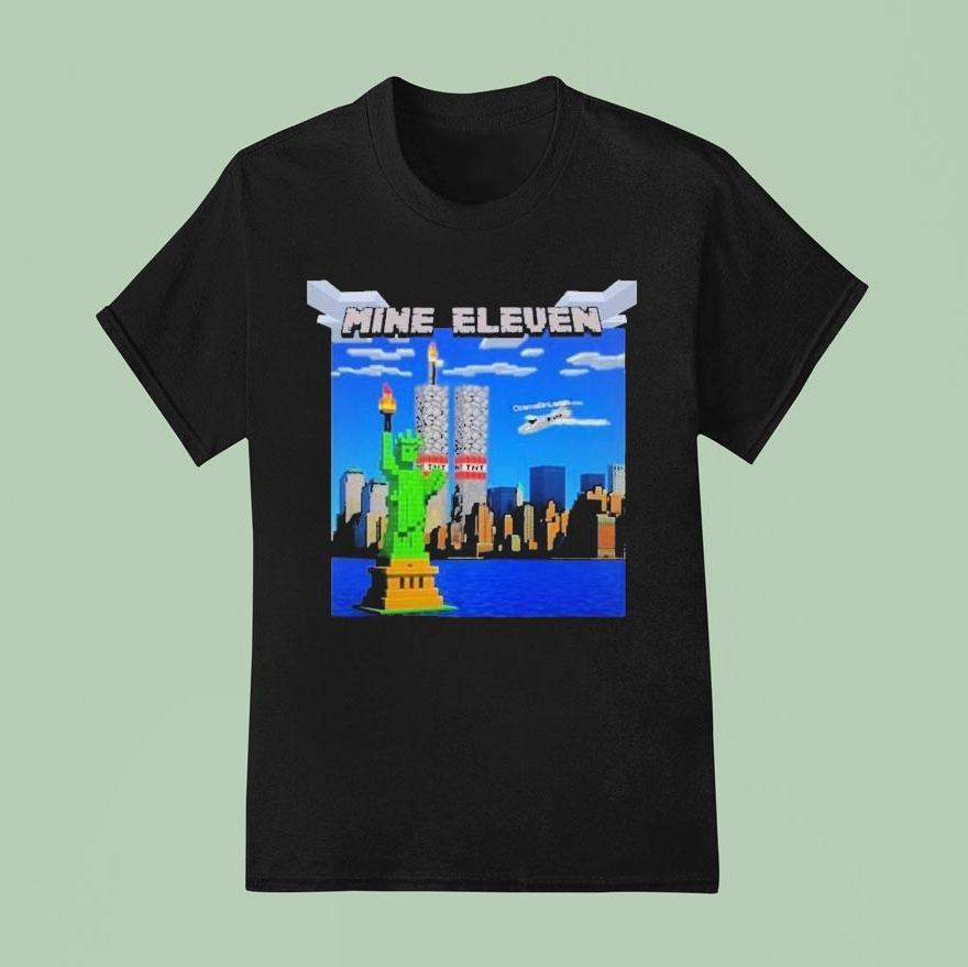 Mine Eleve Osamabinladen   Liberty Statue American T Shirt