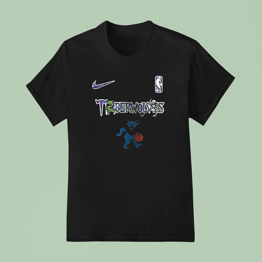 Minnesota Timberwolves Grateful Dead Th Anniversary Bears T Shirt