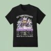 Minnesota Vikings Th Anniversary Skyline Signatures Thank You For The Memories T Shirt