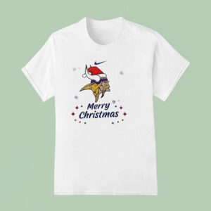 Minnesota Vikings Merry Christmas Santa Claus Ho Ho Ho T Shirt