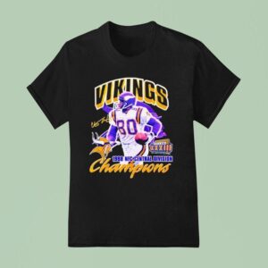 Minnesota Vikings Super Bowl Xxxiii Champions Signature T Shirt