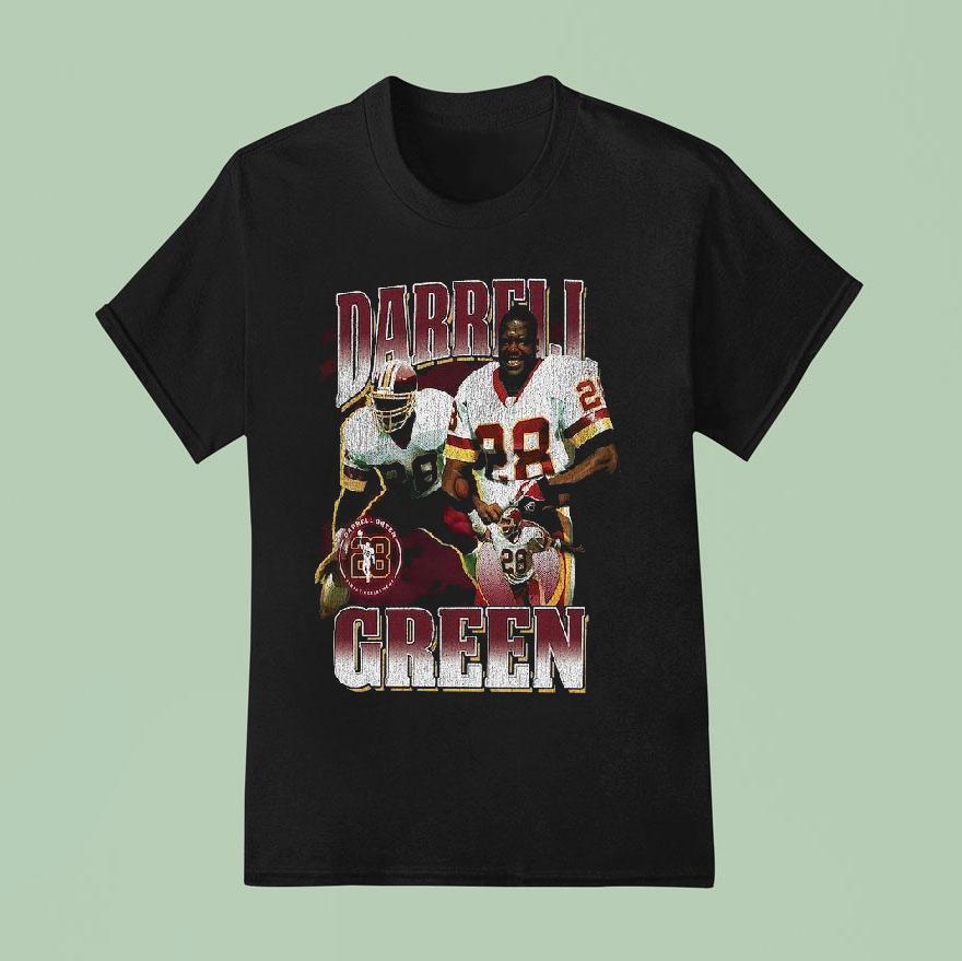 Mitchell Ness Darrell Green Black Washington Commanders Player Graphic T Shirt