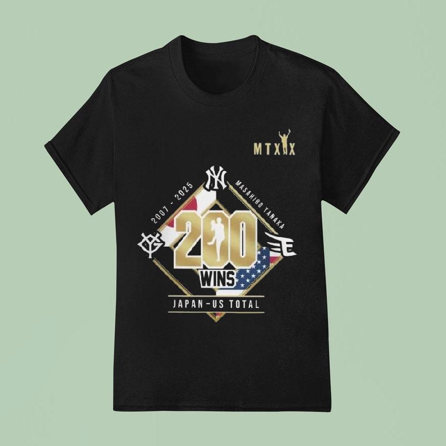 Mlb New York Yankees Masahiro Tanaka Wins Celebration T Shirt