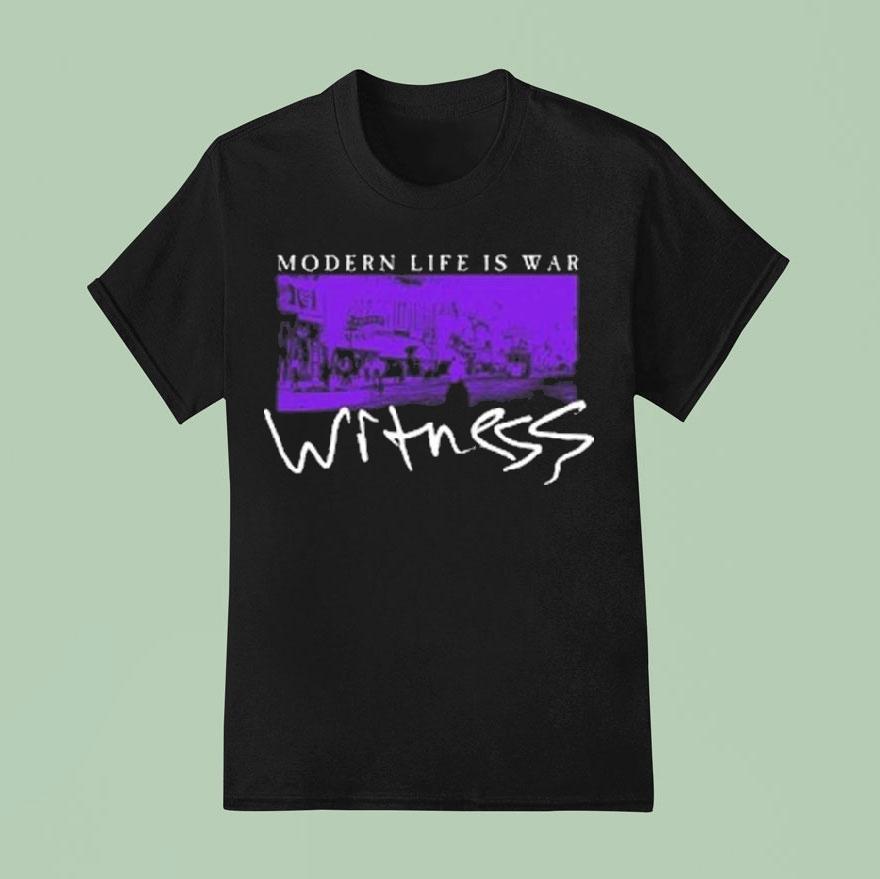 Modern Life Is War Witness Th Anniversary Glow In The Dark T Shirt