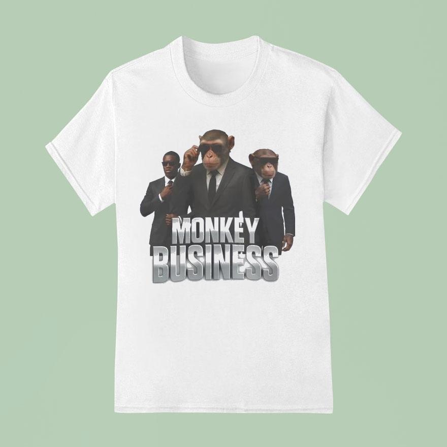 Monkey Business Dead Man Running T Shirt