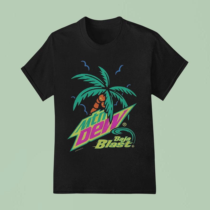 Mtn Dew Baja Blast Soda Logo T Shirt