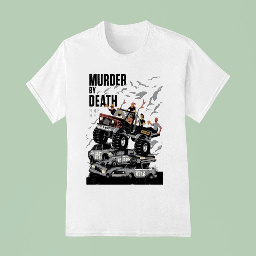 Murder By Death October   Salt Lake City Tour T Shirt