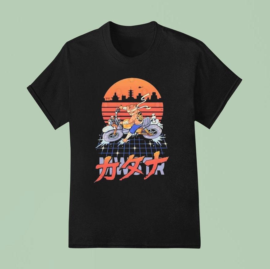 Neo Kyoto Biker Slide Catana T Shirt