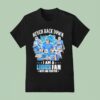 Never Back Down I Am A Detroit Lions Fan Now And Forever Signatures Players And Coach T Shirt