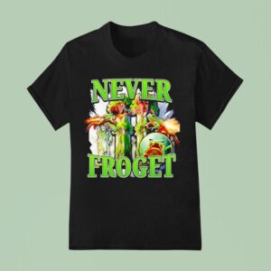 Never Froget Statue Of Liberty Frog Twin Towers T Shirt