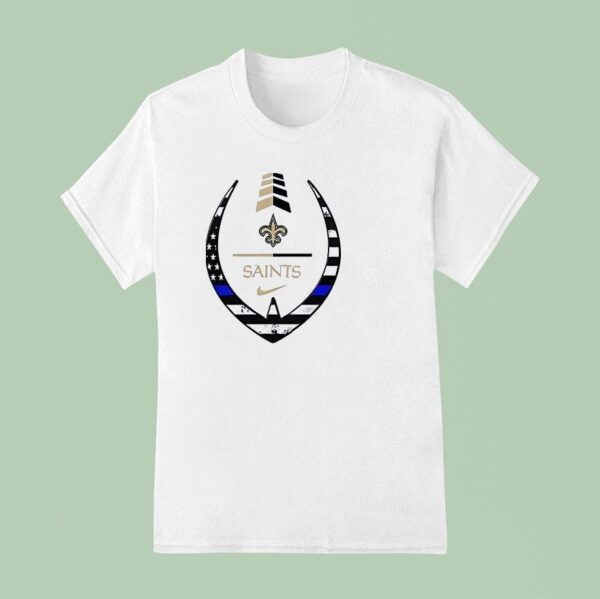 New Orleans Saints Police Law Enforcement Appreciation Day Logo T Shirt