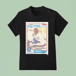 New York Giants Lawrence Taylor Trading Card T Shirt