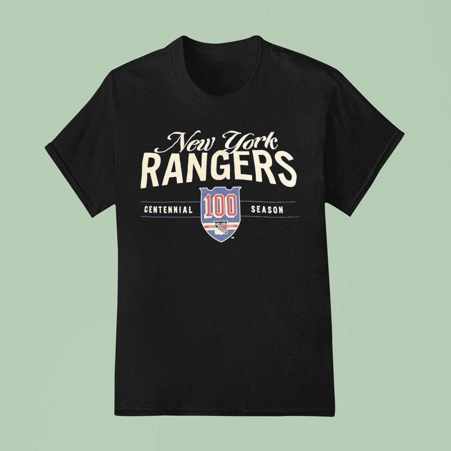 New York Rangers Centennial Season Th Anniversary T Shirt