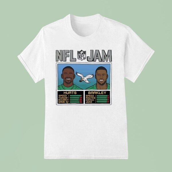 Nfl Jam Jalen Hurts And Saquon Barkley Philadelphia Eagles Football T Shirt