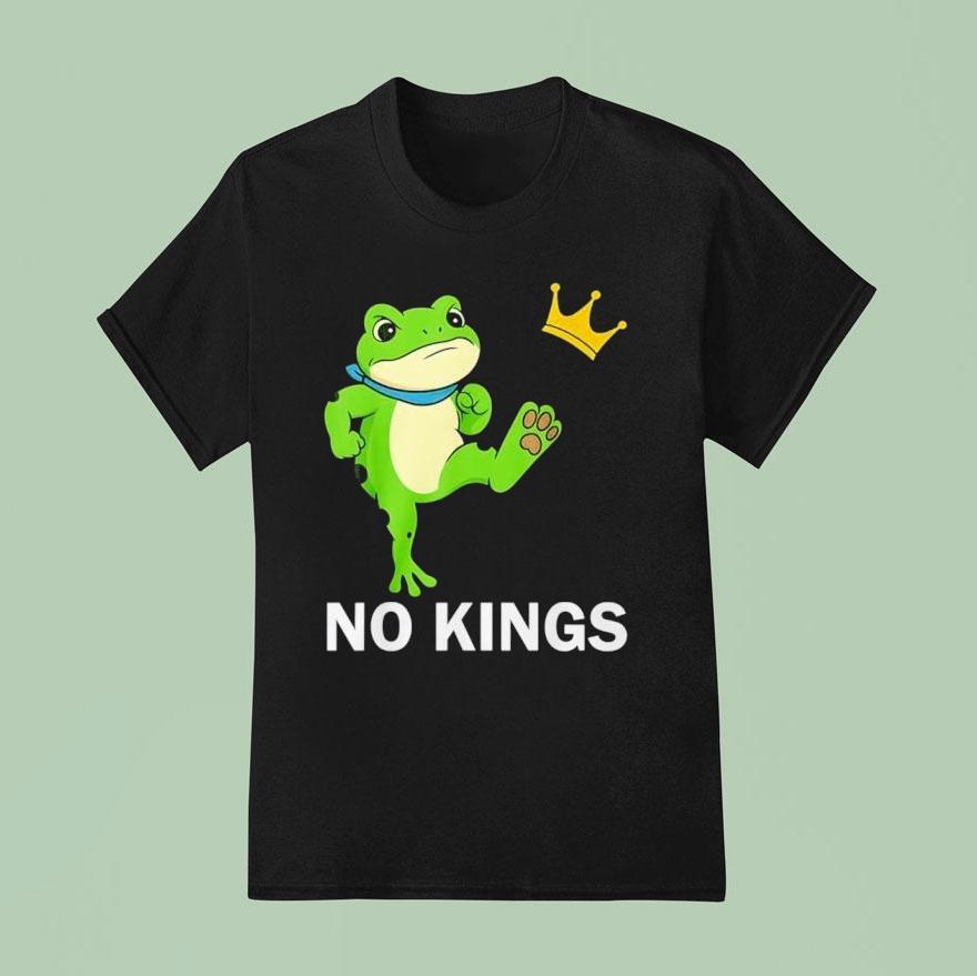 No Kings Men Women Portland Frog Protes T Shirt