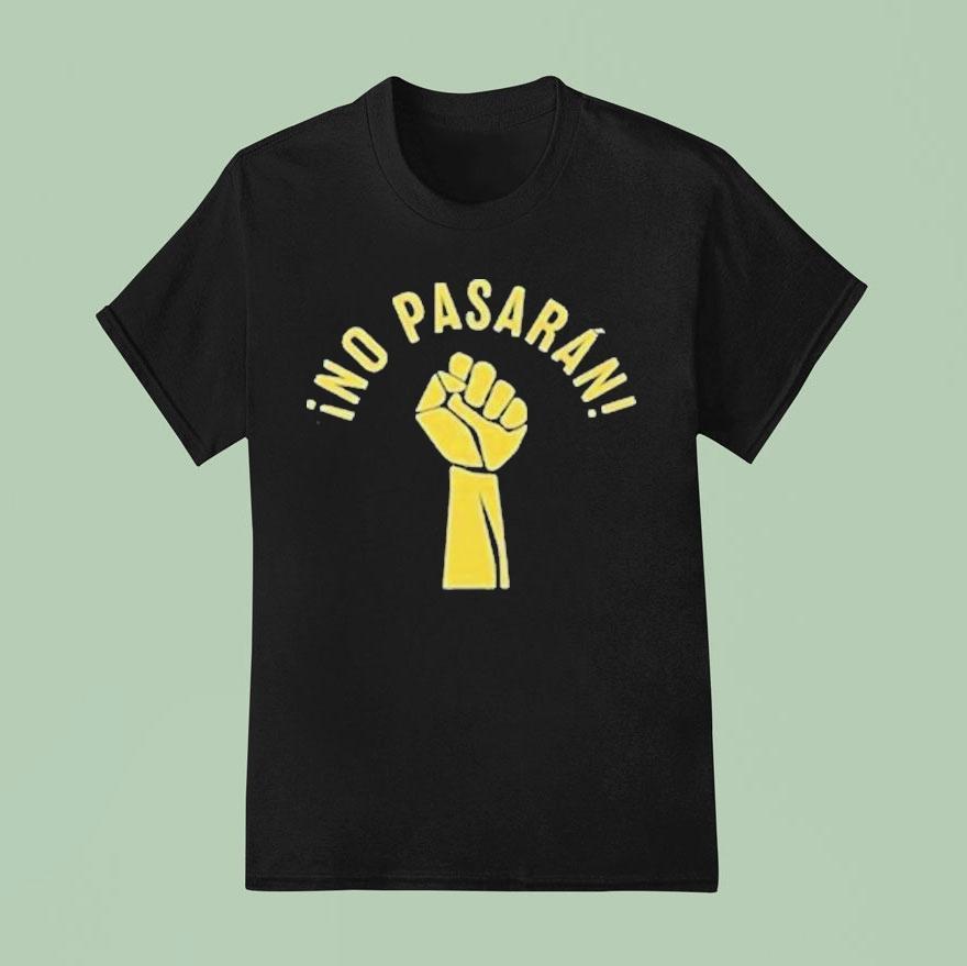 No Pasaran Socialist Anti Fascis T Shirt