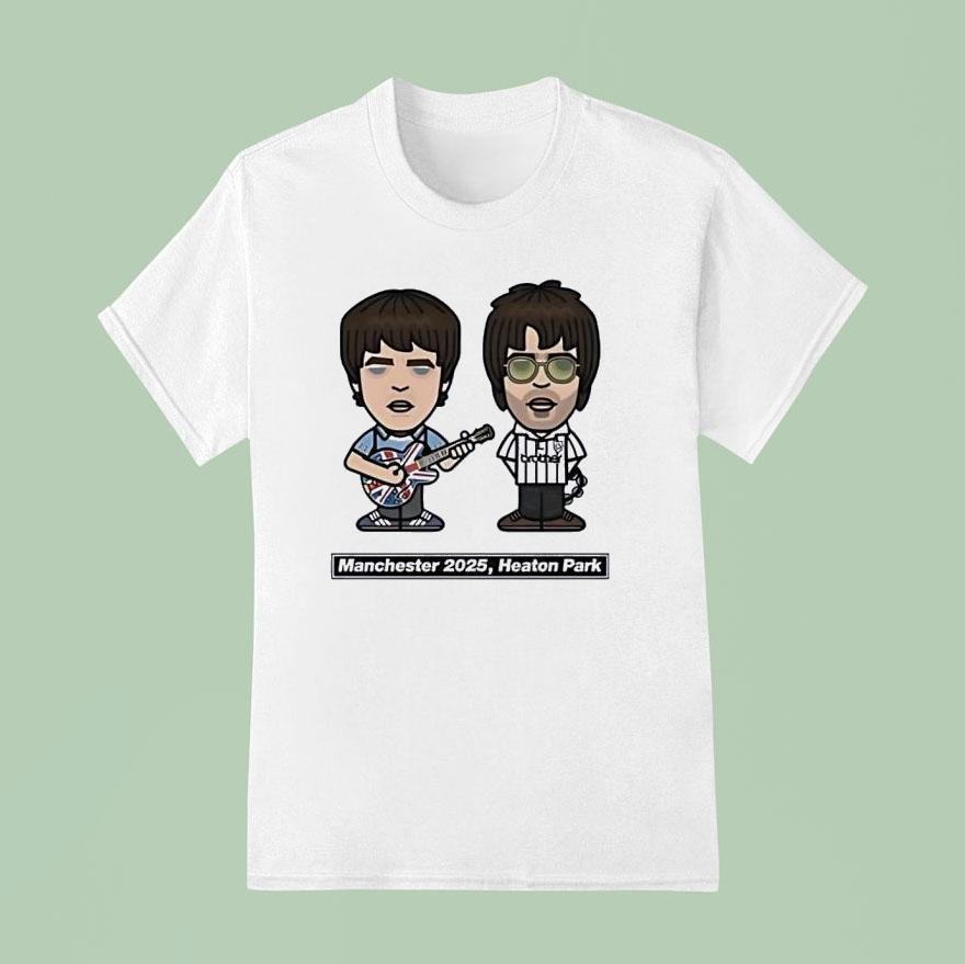 Noel And Liam Manchester  Heaton Park T Shirt