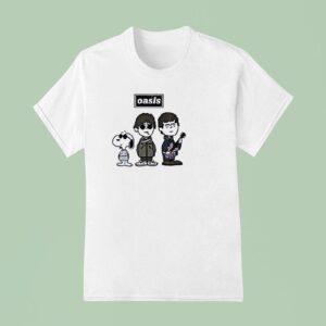 Oasis Snoopy Peanuts Punk Rock Tour Dates T Shirt