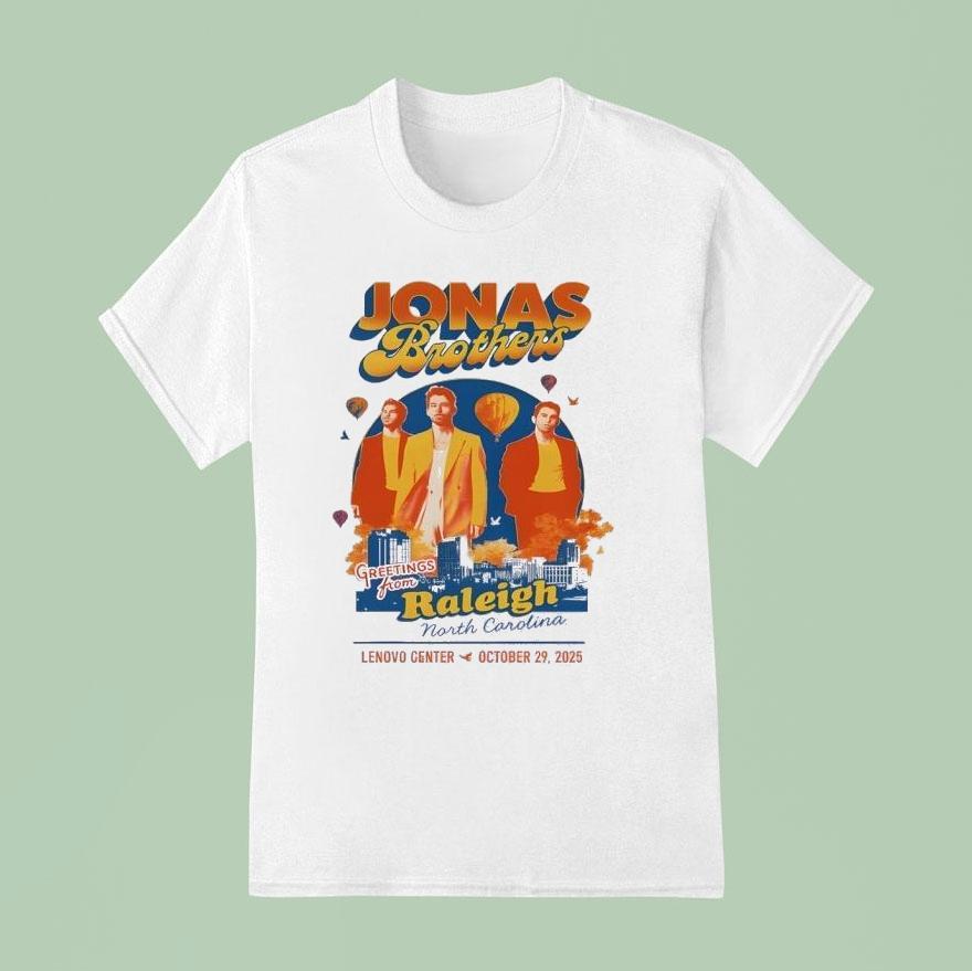 Oct Jonas Brothers Lenovo Center Raleigh Nc T Shirt