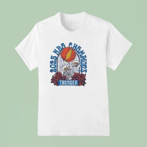 Oklahoma City Thunder Finals Champions X Grateful Dead Logo T Shirt