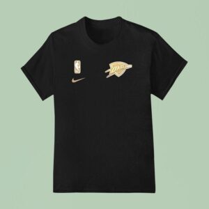 Oklahoma City Thunders Nba Champions Warmup Logo T Shirt