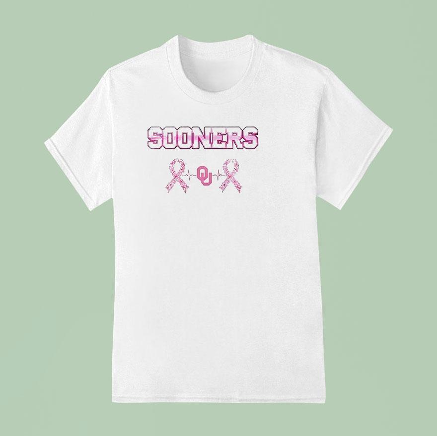 Oklahoma Sooners Breast Cancer Awareness Month Logo T Shirt