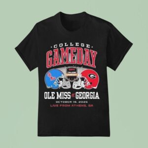 Ole Miss Rebels Vs Georgia Bulldogs College Gameday On October Helme T Shirt