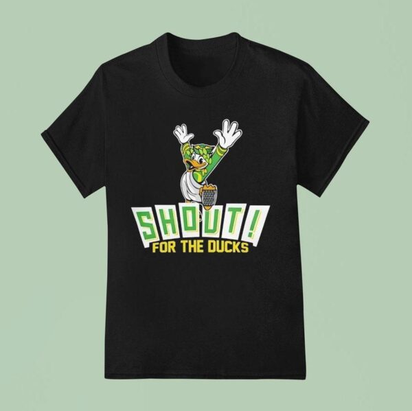 Oregon Ducks Shout For The Ducks Masco T Shirt