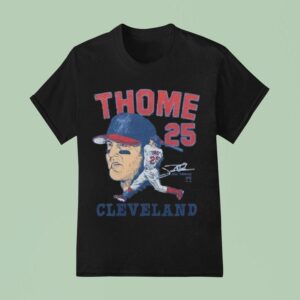 Original Cleveland Guardians Jim Thome Signature T Shirt