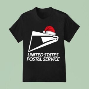 Original Santa Usps Logo United States Postal Service Christmas T Shirt