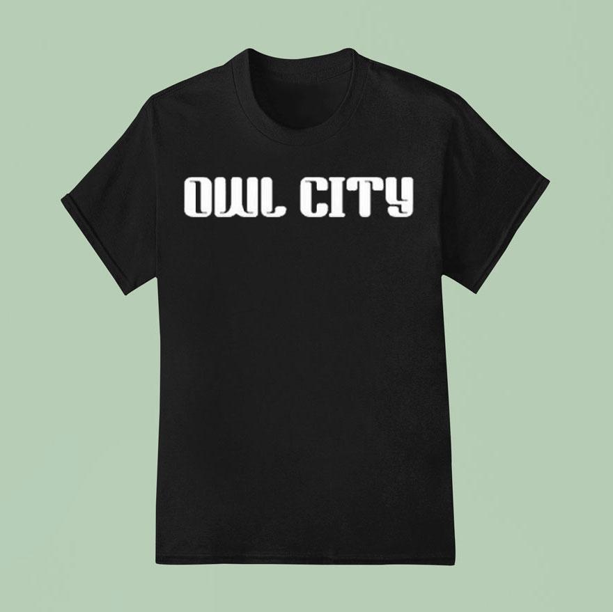 Owl City Monochrome T Shirt