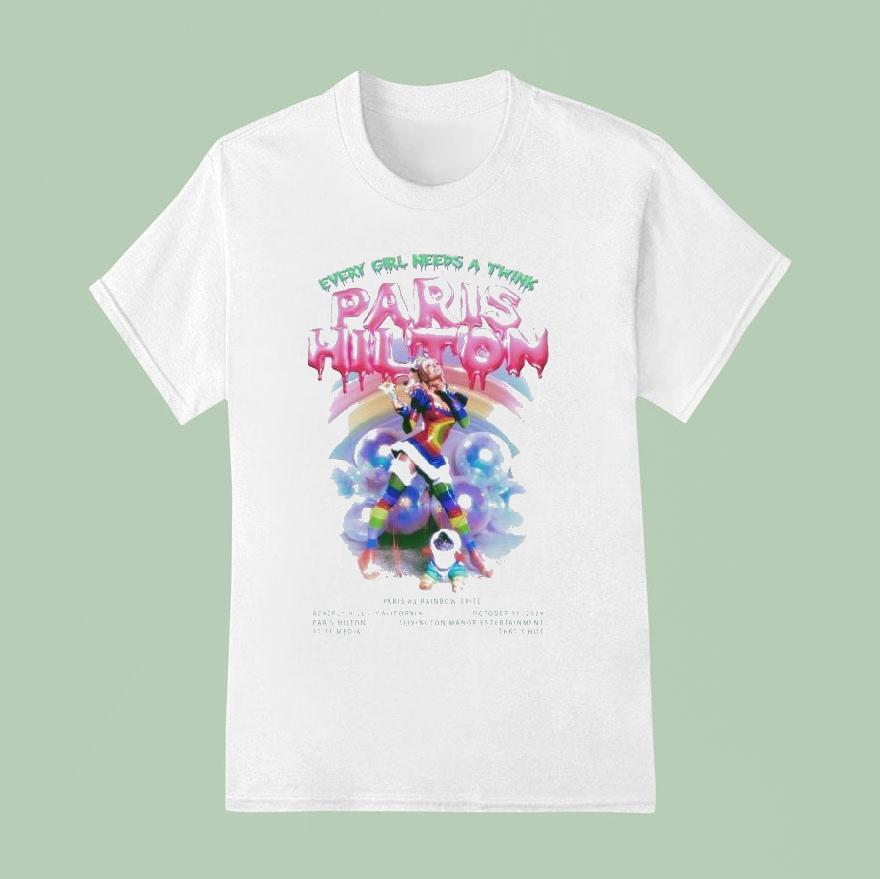 Paris Hilton Every Girl Needs A Thing Rainbow Brite Halloween T Shirt