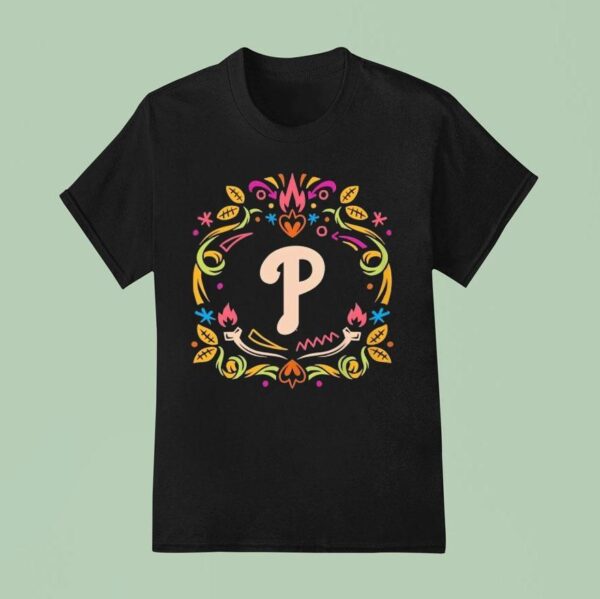 Philadelphia Phillies Da De Los Muertos T Shirt
