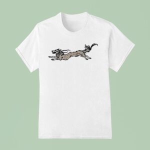 Pink Water Gun Wolf T Shirt