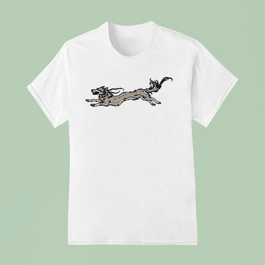 Pink Water Gun Wolf T Shirt