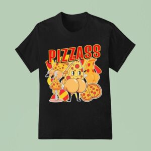 Pizzass Pizza Characters Graphic T Shirt