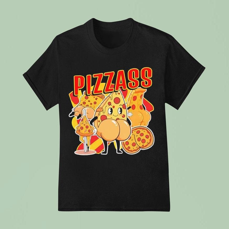 Pizzass Pizza Characters Graphic T Shirt