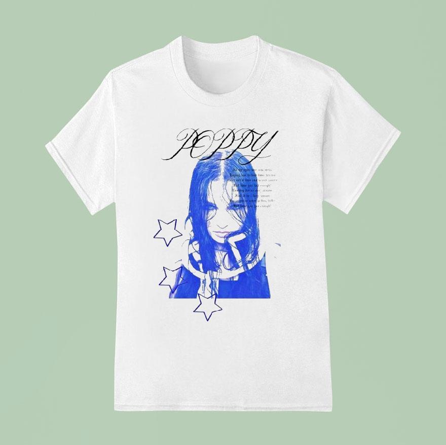 Poppy Blue Pop Star T Shirt