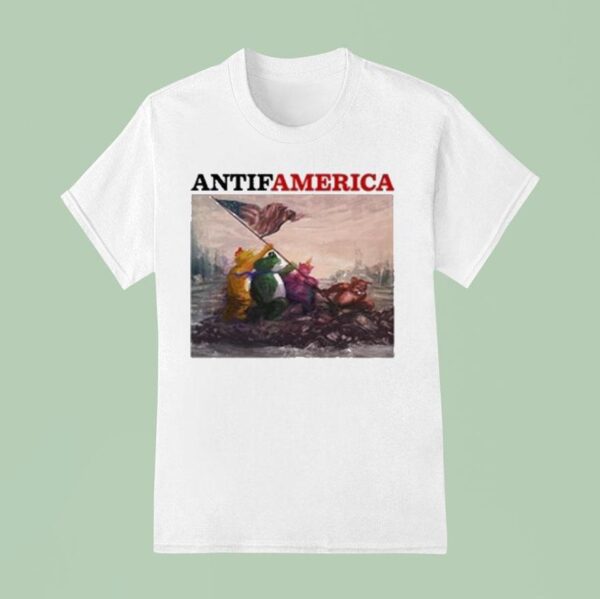 Portland Frog Antifamerica T Shirt